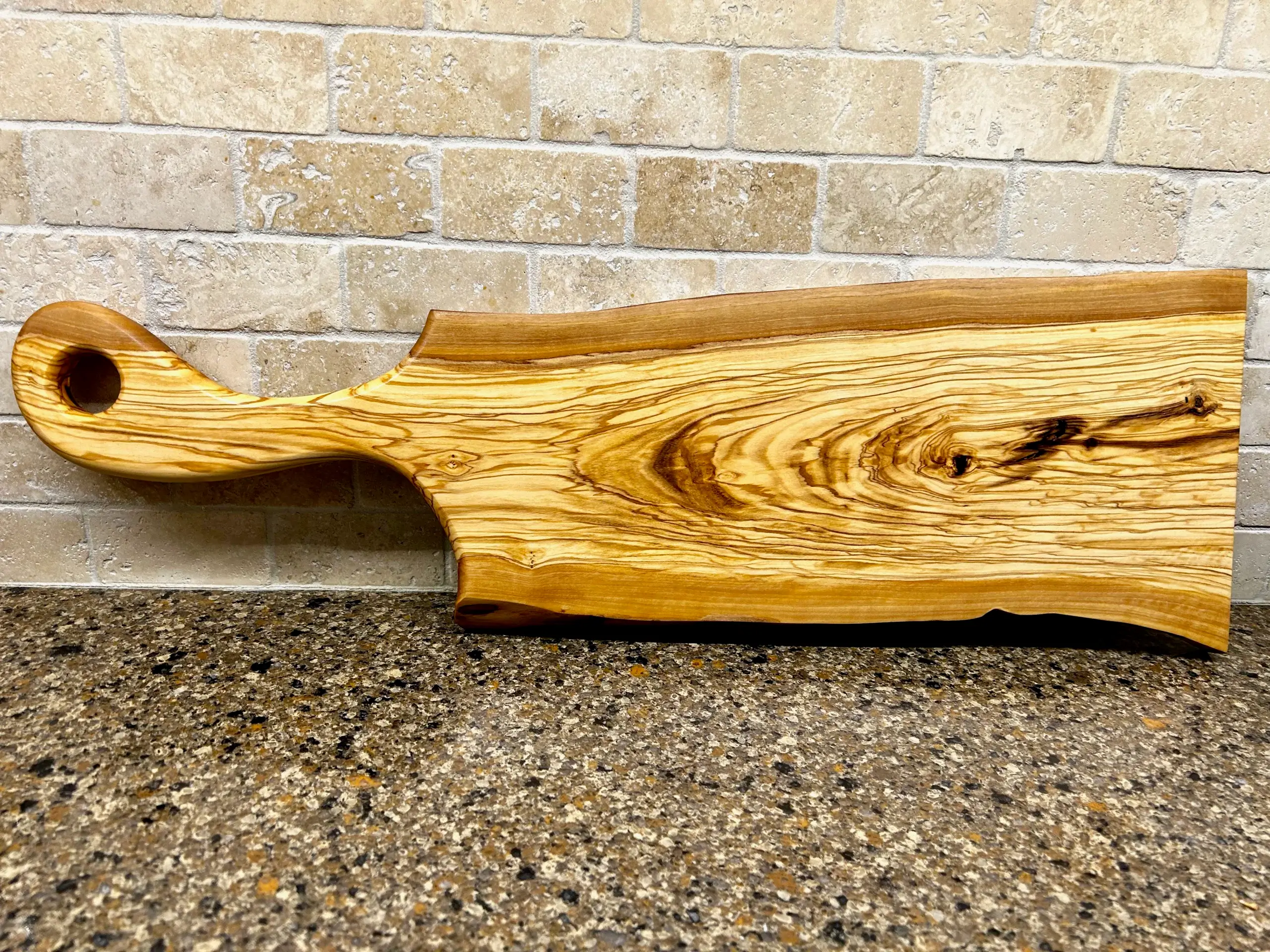 Live Edge Charcuterie Board Olive Wood Franklin Woodcrafts